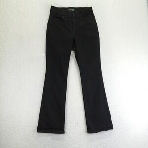 Lee Flex Motion Regular Fit Bootcut Mid Rise Black Jeans Women 4 Short 103408901